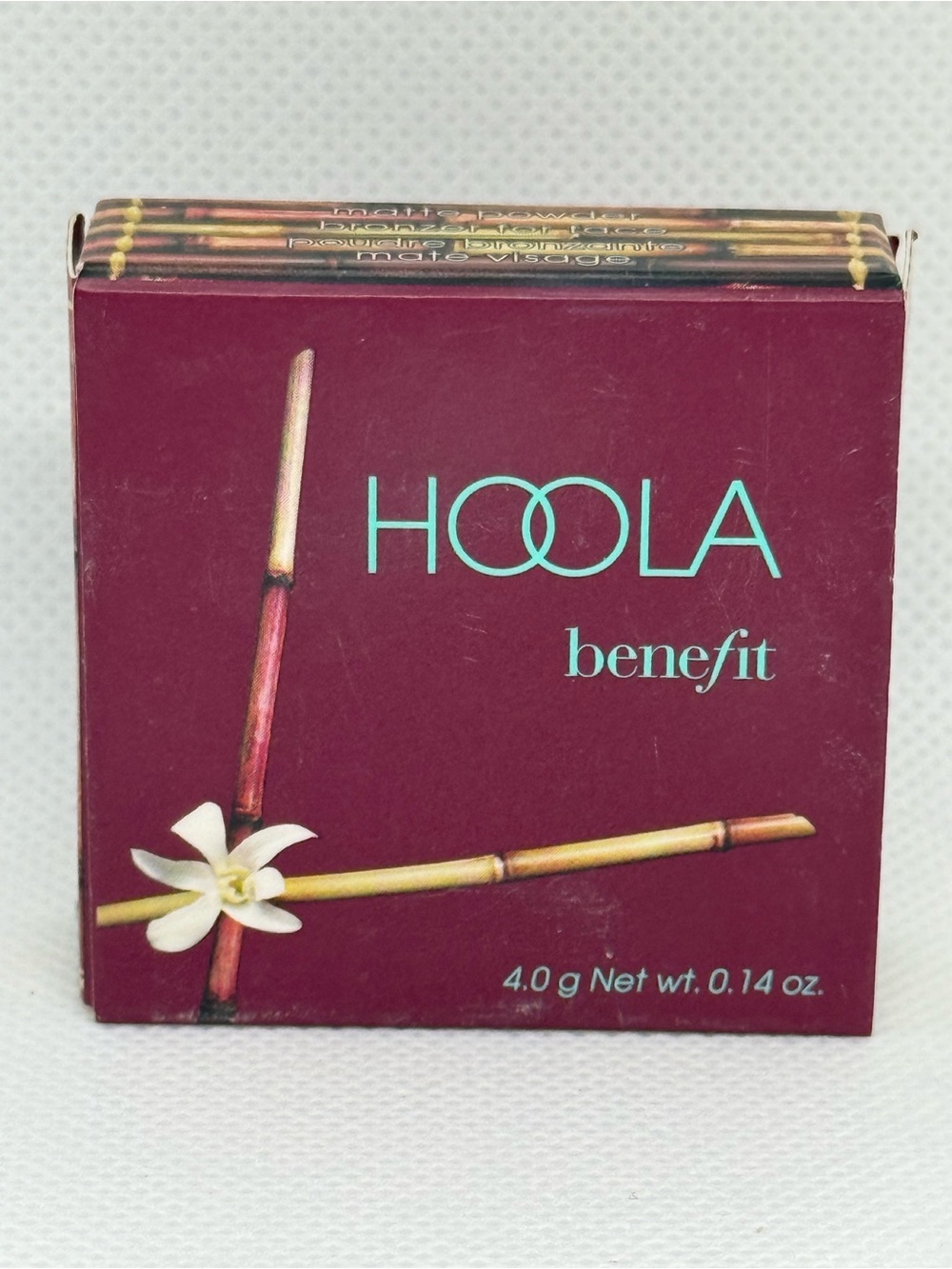 Benefit Hoola Bronzer Compact - Burgundy with Teal Logo
